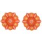 Set of 2 Decorative Diwali Clay Diyas For Diwali Decoration Handmade Terracotta Clay Oil Lamps